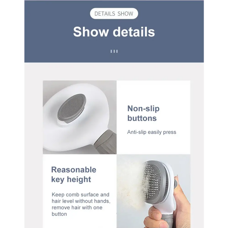 Long Hair Pet Grooming & Hair Remover Brush - pet brush