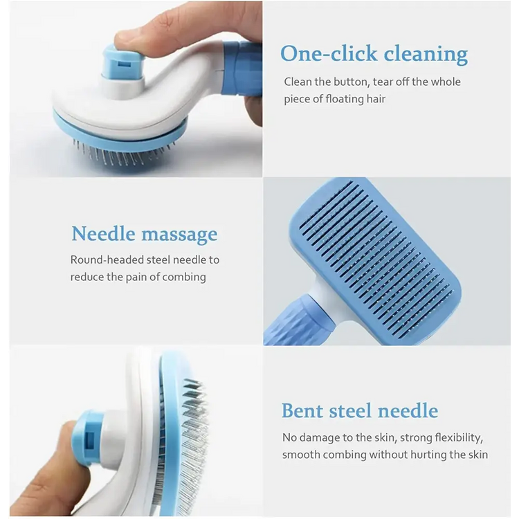 Long Hair Pet Grooming & Hair Remover Brush - pet brush