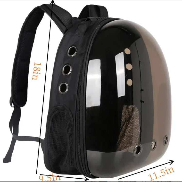 Manufacturer Direct Space Capsule Pet Backpack - Tea black - cat carrier
