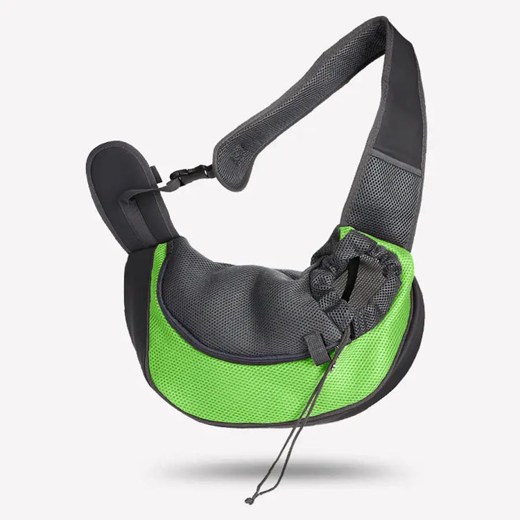 One-Shoulder Pet Travel Bag – Breathable Crossbody Carrier - 2.5kg / Green - pet carrier