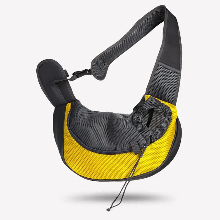 One-Shoulder Pet Travel Bag – Breathable Crossbody Carrier - 2.5kg / Yellow - pet carrier