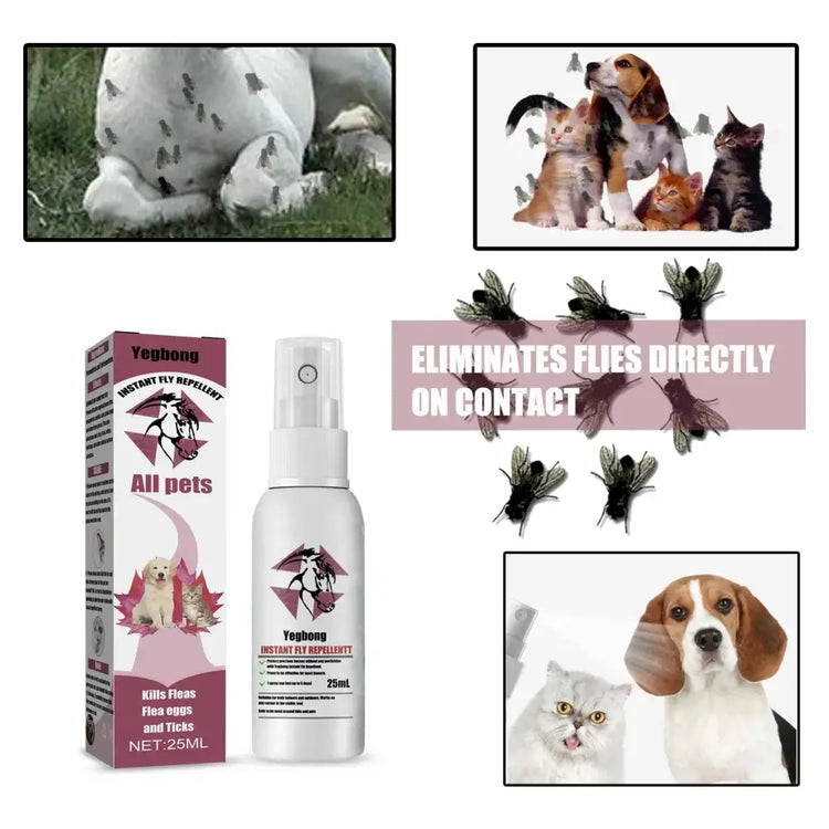 Pet Flea & Tick Spray – Safe for Dogs Cats & Home - flea/tick control