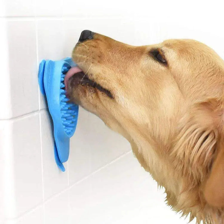 Pet Lick Pad Sucker Slow Food Plate - Pet Supplies / Blue