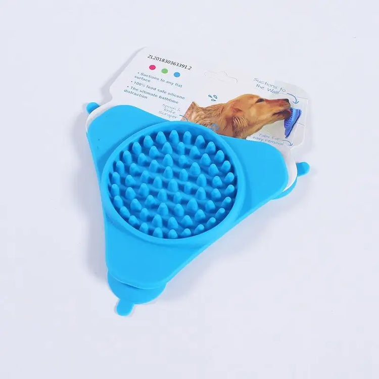 Pet Lick Pad Sucker Slow Food Plate - Pet Supplies / Blue