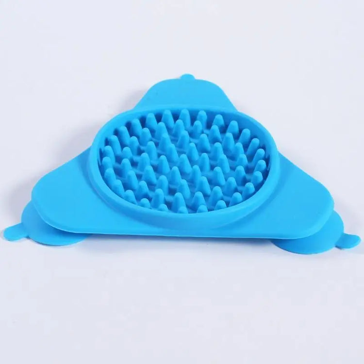 Pet Lick Pad Sucker Slow Food Plate - Pet Supplies / Blue