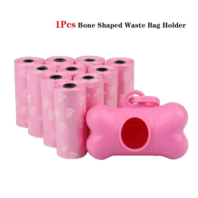 Pet Poop Bag Solid Color Printed Pet Garbage Bag Clean Poop Bag Dog Walking Portable Poop Bag For Dogs Litter