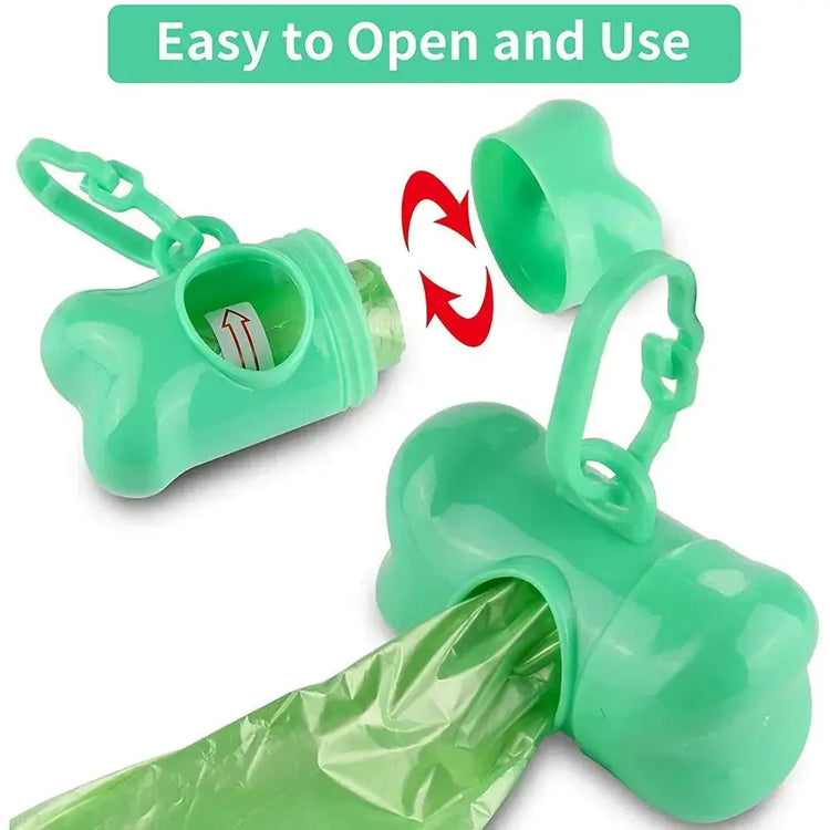 Pet Poop Bag Solid Color Printed Pet Garbage Bag Clean Poop Bag Dog Walking Portable Poop Bag For Dogs Litter