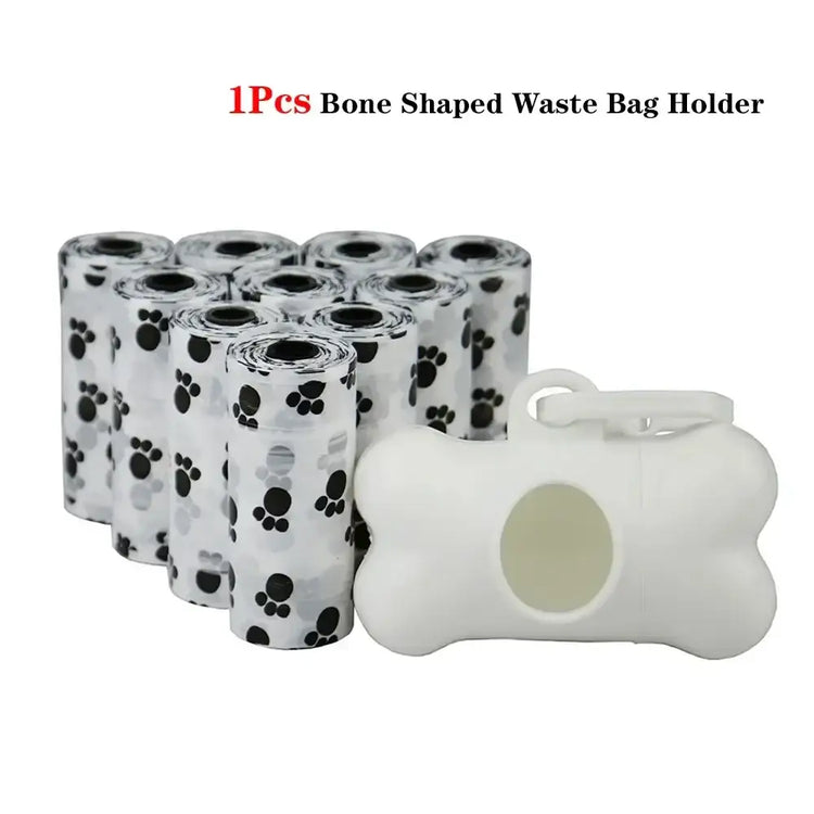 Pet Poop Bag Solid Color Printed Pet Garbage Bag Clean Poop Bag Dog Walking Portable Poop Bag For Dogs Litter