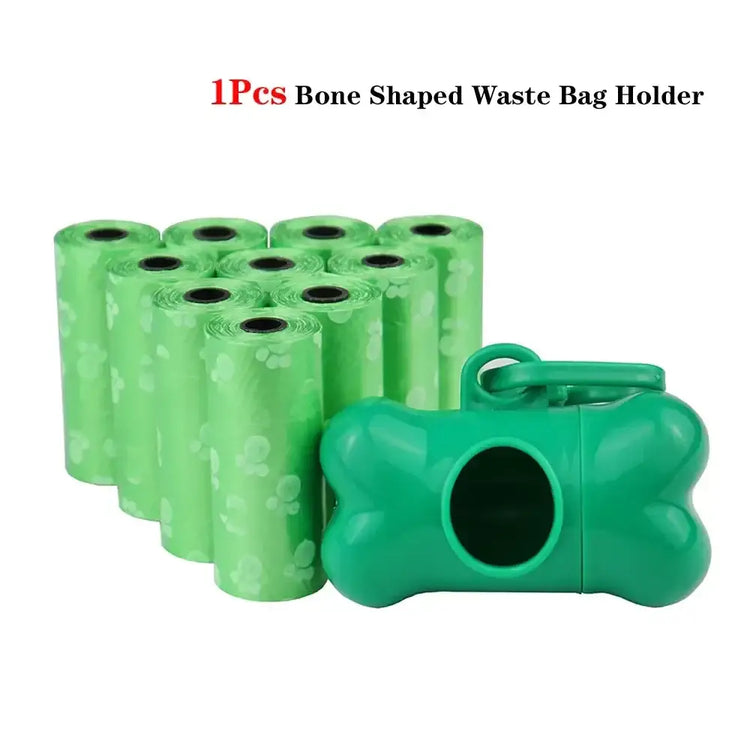 Pet Poop Bag Solid Color Printed Pet Garbage Bag Clean Poop Bag Dog Walking Portable Poop Bag For Dogs Litter