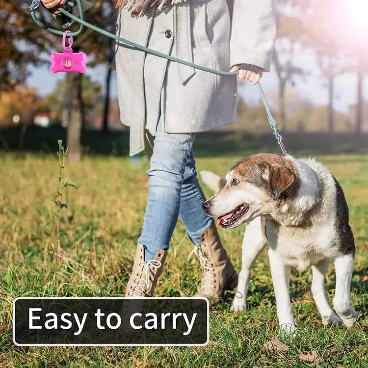 Pet Poop Bag Solid Color Printed Pet Garbage Bag Clean Poop Bag Dog Walking Portable Poop Bag For Dogs Litter