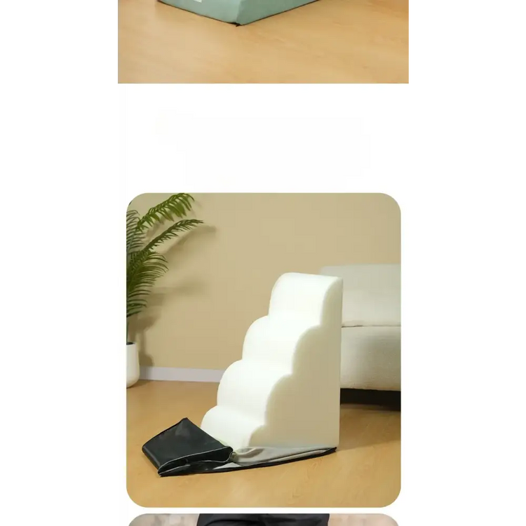 Pet Stairs & Ramp – Memory Foam Washable Cover - Pet stairs