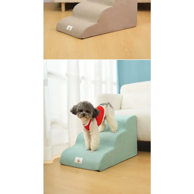 Pet Stairs & Ramp – Memory Foam Washable Cover - Pet stairs