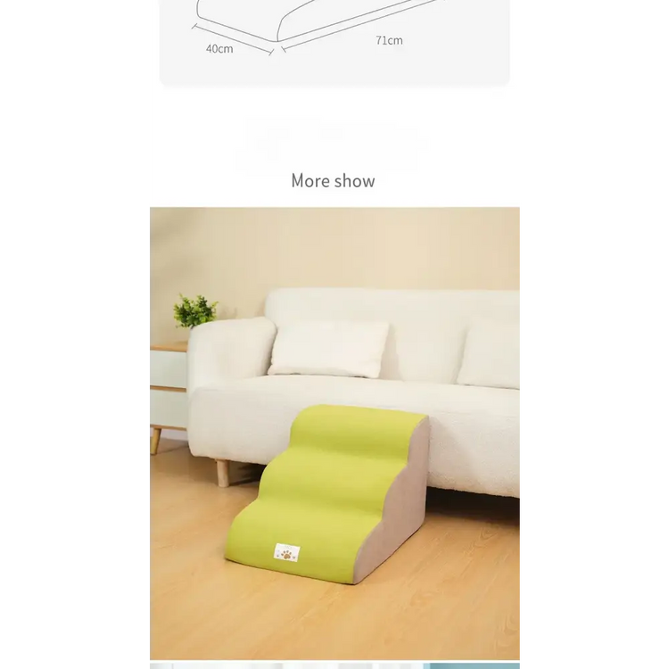 Pet Stairs & Ramp – Memory Foam Washable Cover - Pet stairs