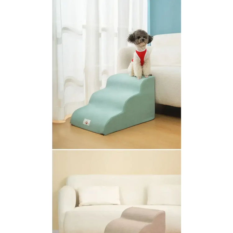 Pet Stairs & Ramp – Memory Foam Washable Cover - Pet stairs