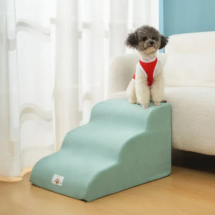Pet Stairs & Ramp – Memory Foam Washable Cover - Pet stairs