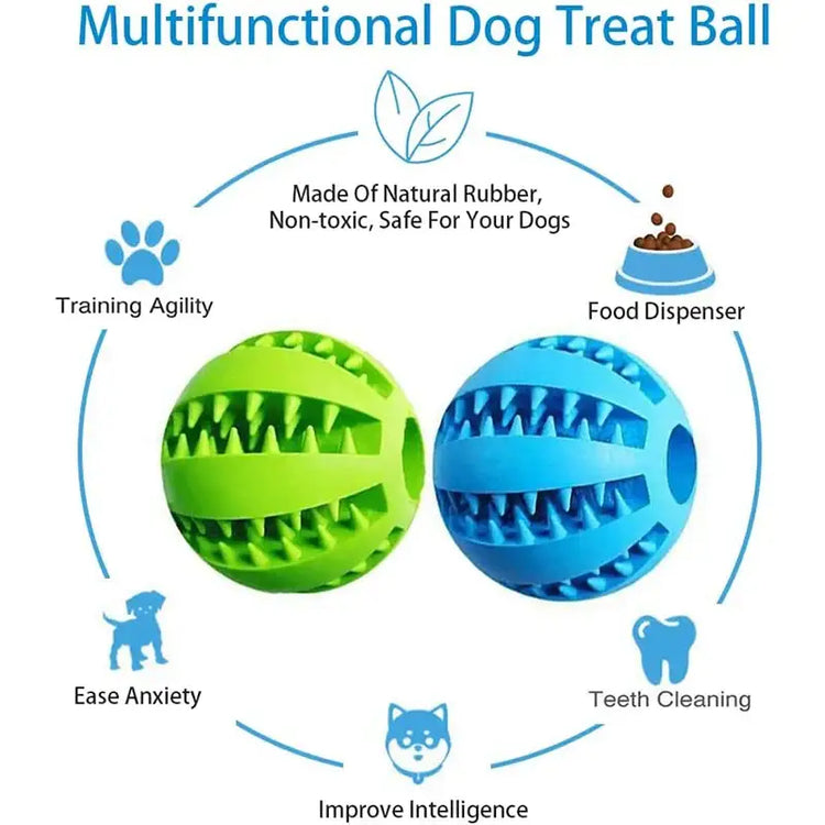 Pet Treat Dispensing Chew Ball - dog toys