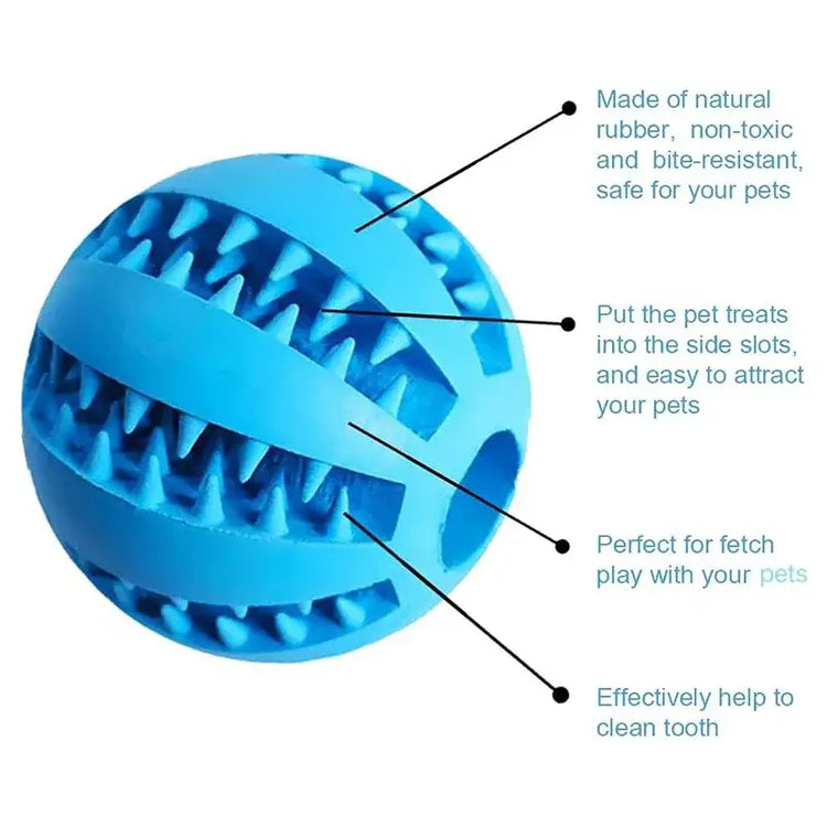 Pet Treat Dispensing Chew Ball - dog toys