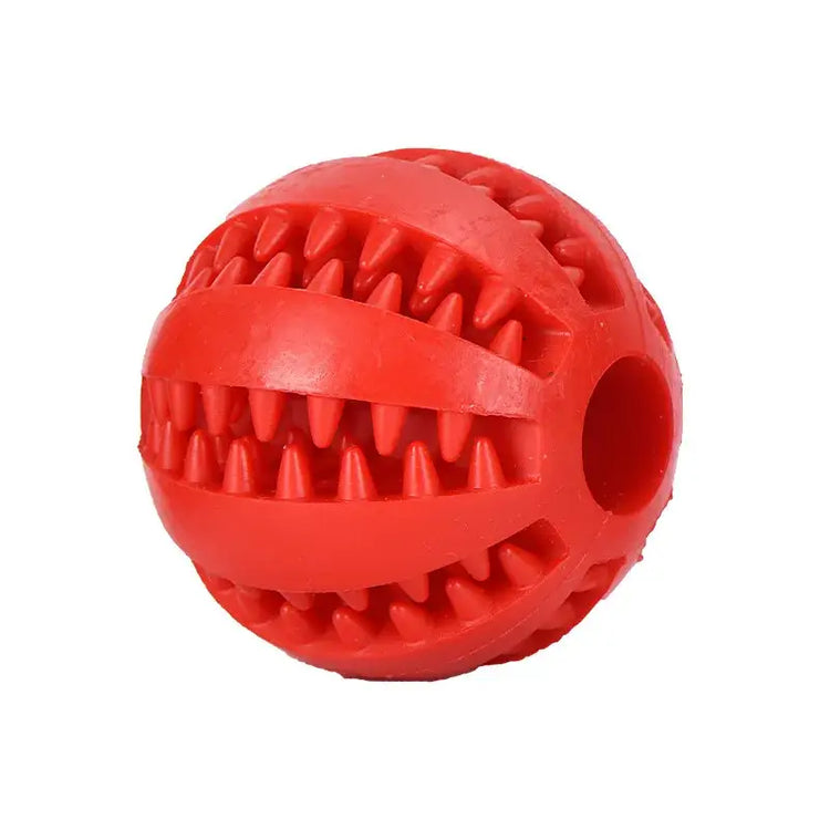 Pet Treat Dispensing Chew Ball - Red / 5CM - dog toys