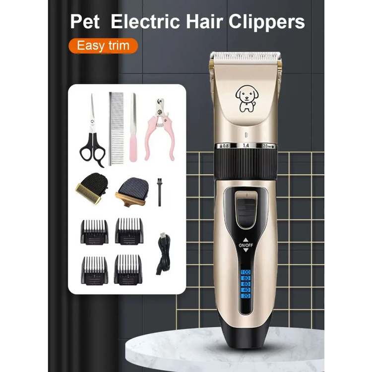 PetsFader Dog Hair Clippers Grooming Kit - pet grooming supply