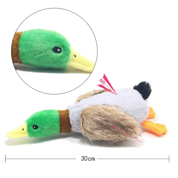 Plush Squeaky Duck Toy for Dogs - Duck - dog toys
