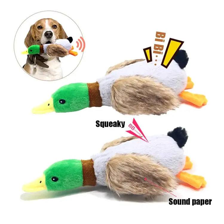 Plush Squeaky Duck Toy for Dogs - Duck - dog toys