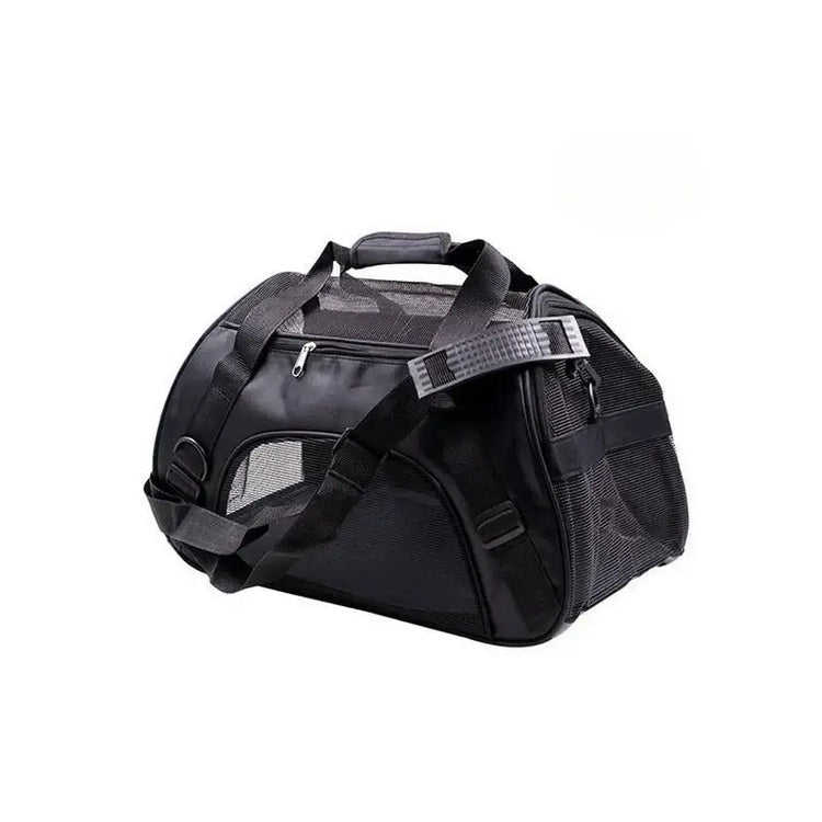 Portable Mesh Pet Travel Carrier Bag - Black / S - cat carrier