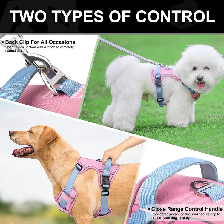 Reflective Mesh Dog Harness – Adjustable Vest - dog harness