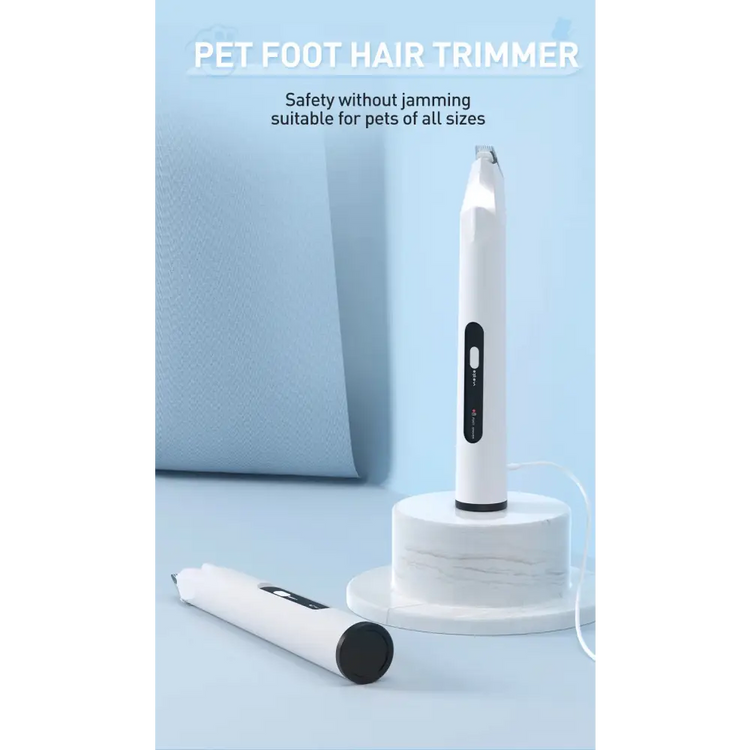 ROJECO Pet Hair Trimmer with LED Light - White / CHINA - dog hair trimmer