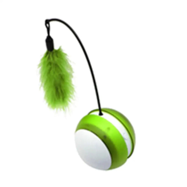 Rolling Pet Toys Interactive 360 Degree Automatic Self Rotating LED Light Sound Cat Chaser Ball Exercise
