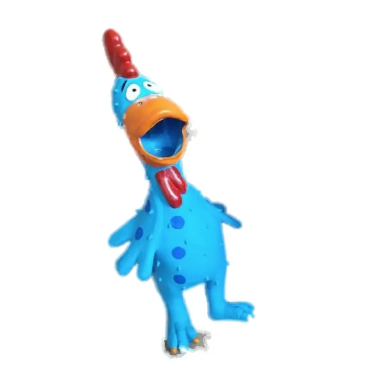 Pet Dog Toys Screaming Chicken Squeeze Sound Toy - Bite Resistant Dog Chew Toy - Blue