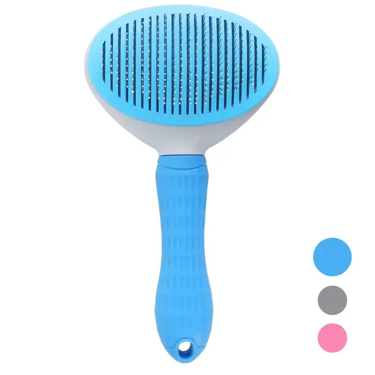 Self-Cleaning Pet Hair Removal Brush - Blue - Pet Hair Remover Brush