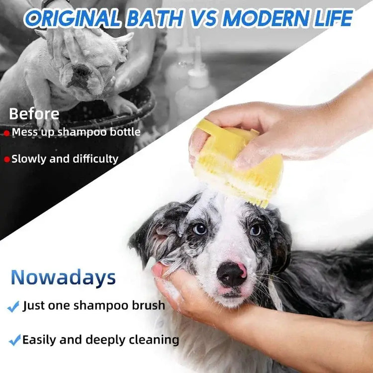 Silicone Pet Bath & Shampoo Brush – 80ml - pet brush