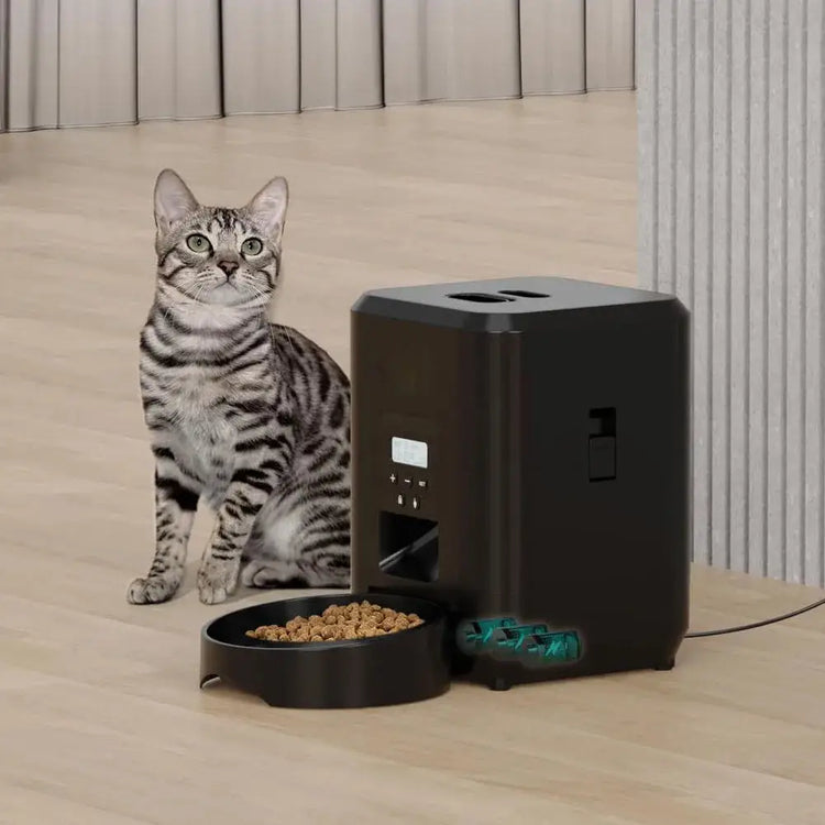 Smart Automatic Pet Feeder with Timer & Bowl - cat feeder