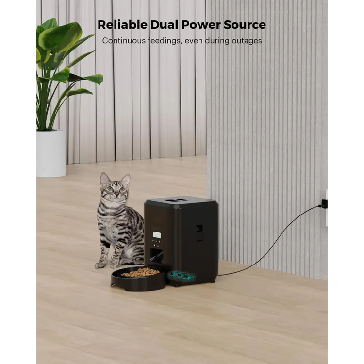 Smart Automatic Pet Feeder with Timer & Bowl - cat feeder