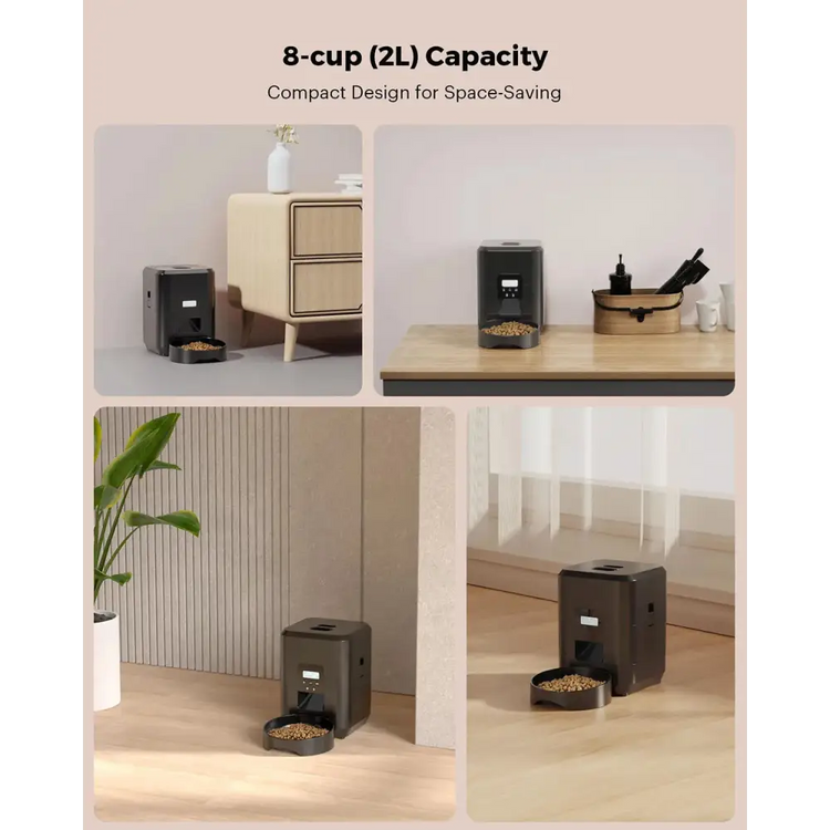 Smart Automatic Pet Feeder with Timer & Bowl - cat feeder
