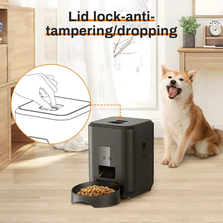 Smart Automatic Pet Feeder with Timer & Bowl - cat feeder