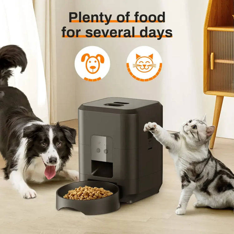 Smart Automatic Pet Feeder with Timer & Bowl - cat feeder