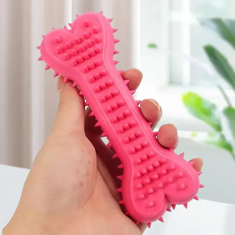 Soft Rubber Dog Chew Toy – Bone Shape & Bite-Resistant - dog toys