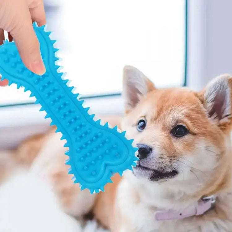 Soft Rubber Dog Chew Toy – Bone Shape & Bite-Resistant - dog toys