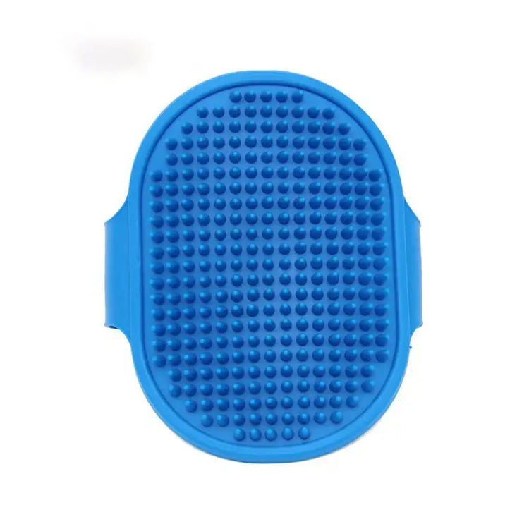 Soft Silicone Pet Bath & Grooming Brush - Blue - CAT GROOMING BRUSH