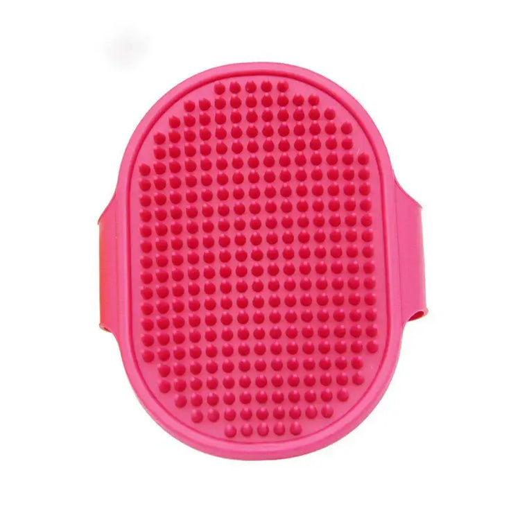 Soft Silicone Pet Bath & Grooming Brush - Red - CAT GROOMING BRUSH