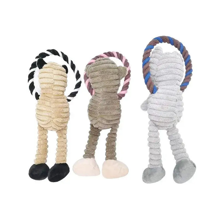 Squeaky Plush Dog Toy – Bite-Resistant & Interactive - dog toys