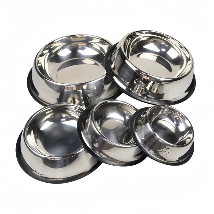 Stainless Steel Pet Feeding Bowl – 6 Sizes - pet bowls