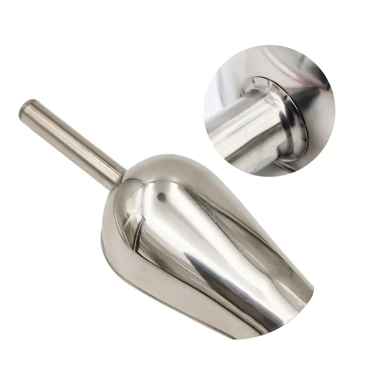 Stainless Steel Pet Food Scoop – 23.5×8×5 cm - steel - food scoop