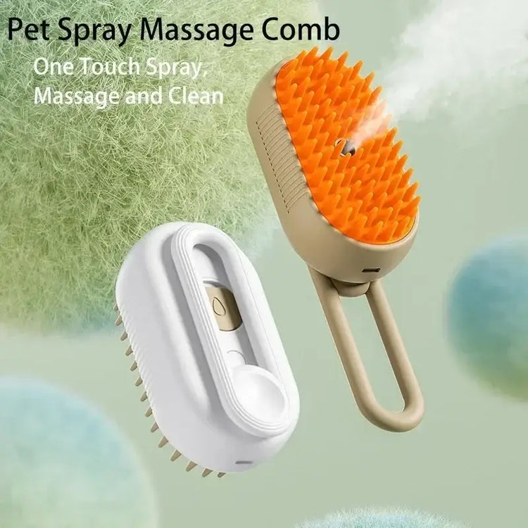 Steamy 3-in-1 Pet Grooming Brush - CAT GROOMING BRUSH