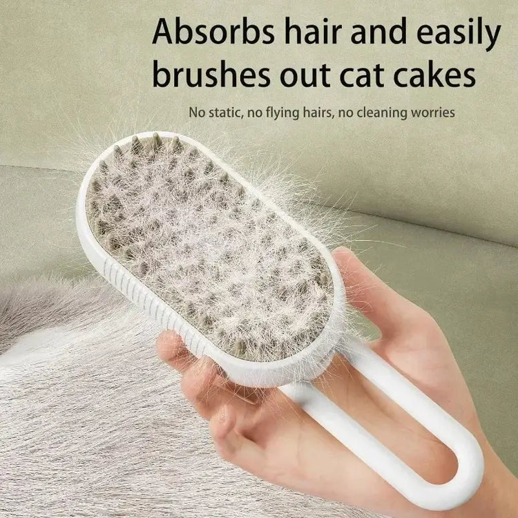 Steamy 3-in-1 Pet Grooming Brush - CAT GROOMING BRUSH