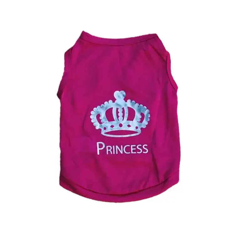 Summer Security Vest Shirt for Small Pets - Rose Crown / XS-suit 0.6-1.2kg / CHINA - dog clothing
