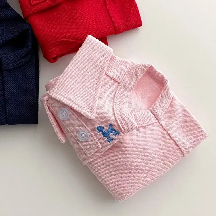 Summer Stripe Polo Shirt for Dogs - dog clothing