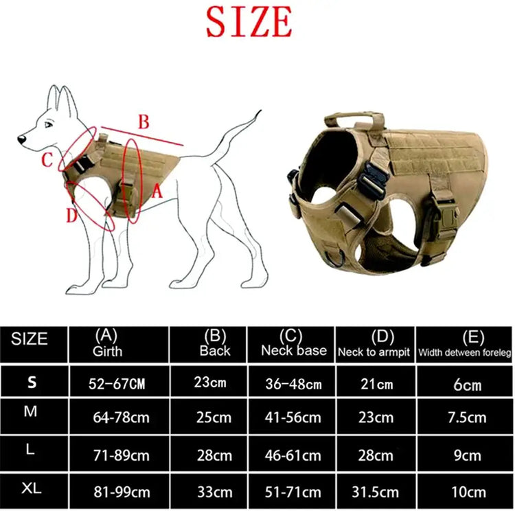Tactical Dog Harness & Leash Set - dog harness