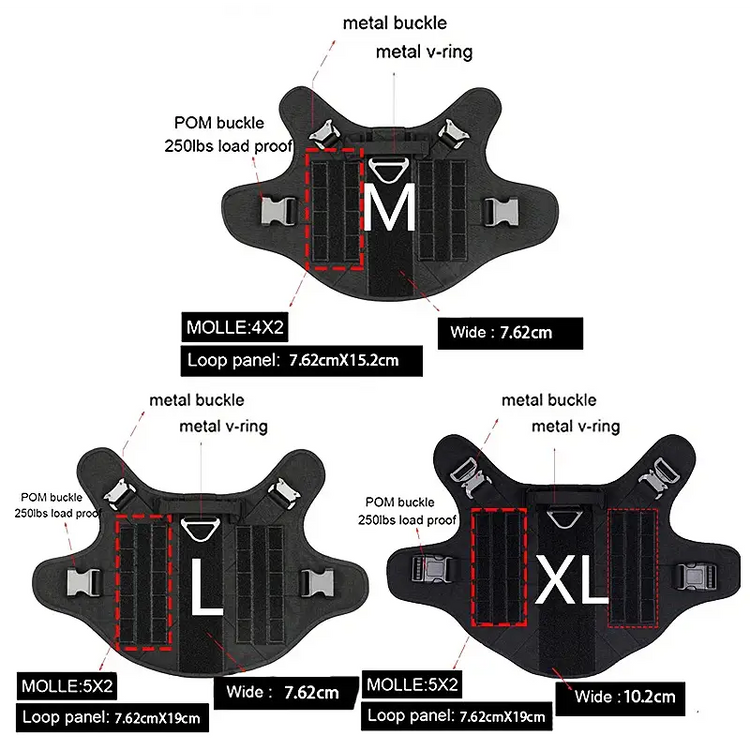 Tactical Dog Harness & Leash Set - dog harness